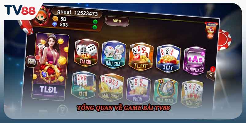Tổng quan về game bài TV88